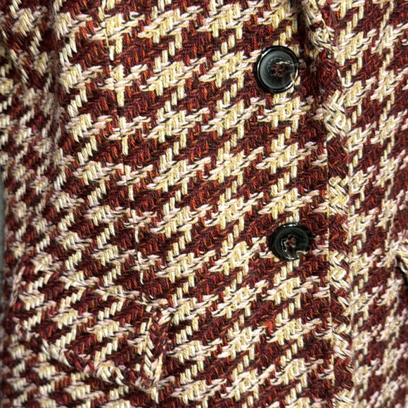 Vintage Peck & Peck Tweed houndstooth blazer Size 12 - Picture 2 of 7
